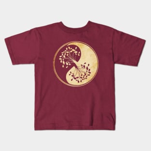 Ying Yang Tree Kids T-Shirt